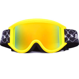 Anti occhiali di protezione di Fogsnow di colore giallo, vetri dello sci respirabili per gli sport all'aperto fornitore