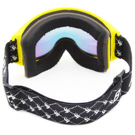 Anti occhiali di protezione di Fogsnow di colore giallo, vetri dello sci respirabili per gli sport all'aperto fornitore