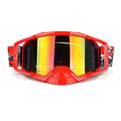 Anti occhiali di protezione su ordinazione UV di motocross, occhiali di protezione di Off Road per l'azionamento/corsa con gli sci fornitore