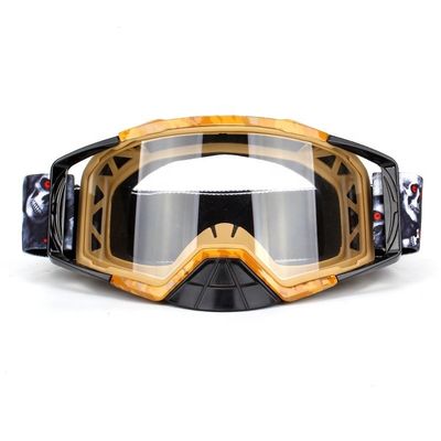 Anti occhiali di protezione su ordinazione UV di motocross, occhiali di protezione di Off Road per l'azionamento/corsa con gli sci fornitore