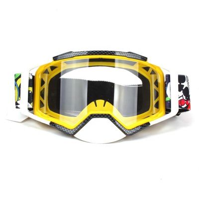 Anti occhiali di protezione su ordinazione UV di motocross, occhiali di protezione di Off Road per l'azionamento/corsa con gli sci fornitore