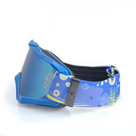 Protezione comoda degli occhiali di protezione UV400 di motocross con l'anti cinghia del silicone di slittamento fornitore
