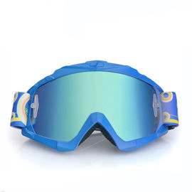 Protezione comoda degli occhiali di protezione UV400 di motocross con l'anti cinghia del silicone di slittamento fornitore