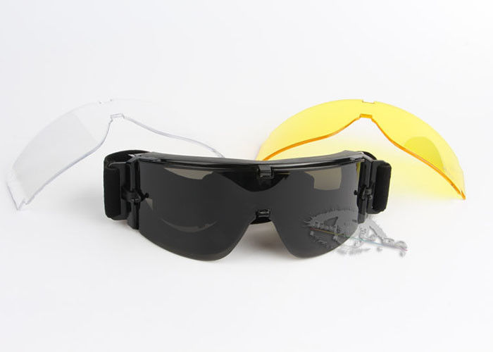 Protezione di colore UV400 del nero di Airsoft X800 degli occhiali di protezione di prescrizione del PPE fornitore